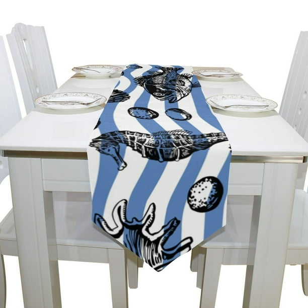 ALAZA Easter Eggs Flowers Decoration Wooden Table Runner for Kitchen Dining 13 x 70 Inches Long Table Runners Cloth Placemat Scarf for Office Wedding Party Holiday Home Decor ALAZA Easter Eggs Flowers Decoration Wooden Table Runner for Kitchen Dining 13 x 70 Inches Long Table Runners Cloth Placemat Scarf for Office Wedding Party Holiday Home Decor